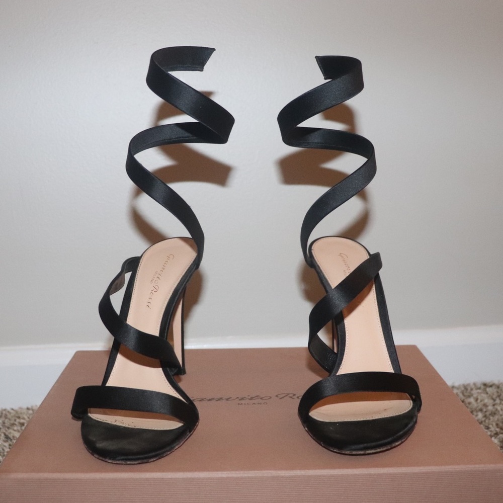 Gianvito Rossi black opera heels